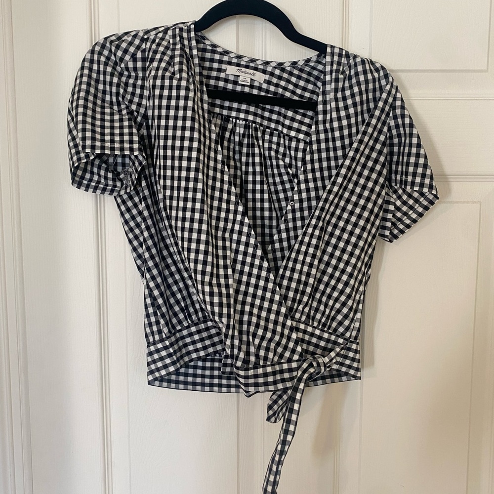 Madewell gingham top
